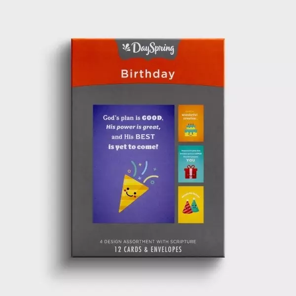 God's Plan is Good – Box of 12 Birthday Cards