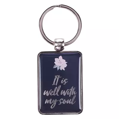 Keyring-It Is Well w/Gift Tin