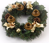Advent Wreath-Traditional Pine Cone 11 Diameter Advent Wreath-Traditional Pine Cone 11 Diameter