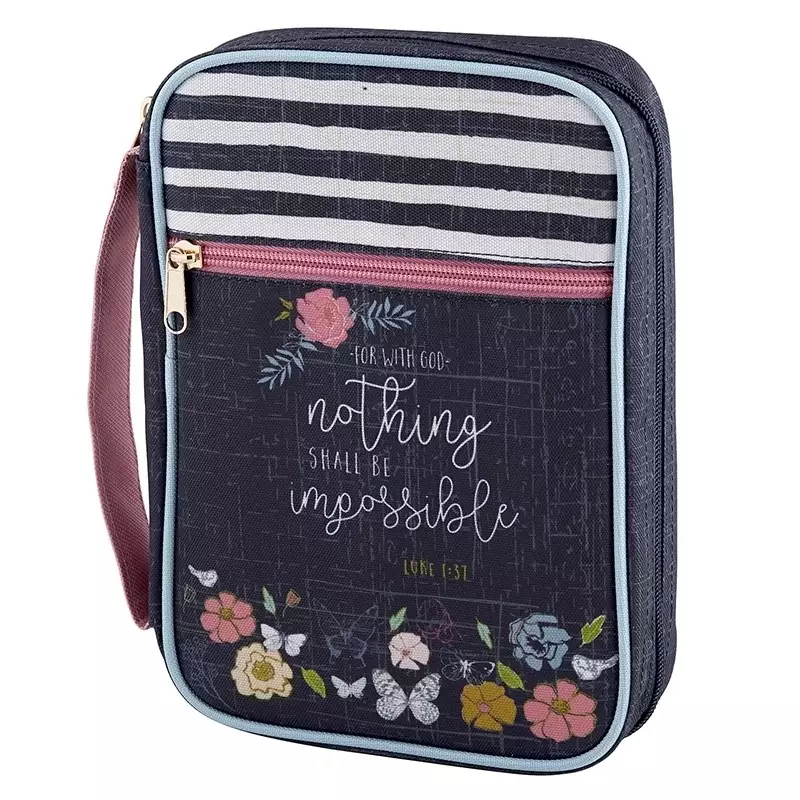 Large Nothing Shall Be Impossible-Canvas Bible Cover(7"" X 10"")