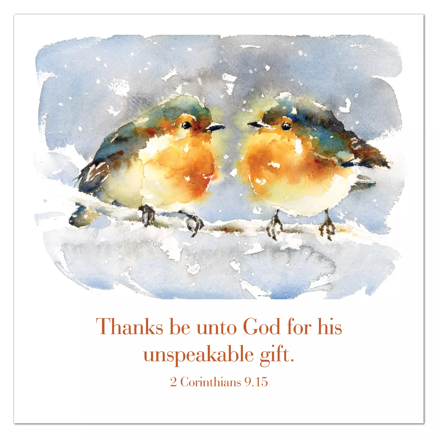 Greetings Cards - 'Thanks be unto God...' 2Co. 9.15