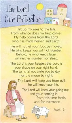 Prayer Card -The Lord Our Protector: Free Delivery when you spend £15 ...