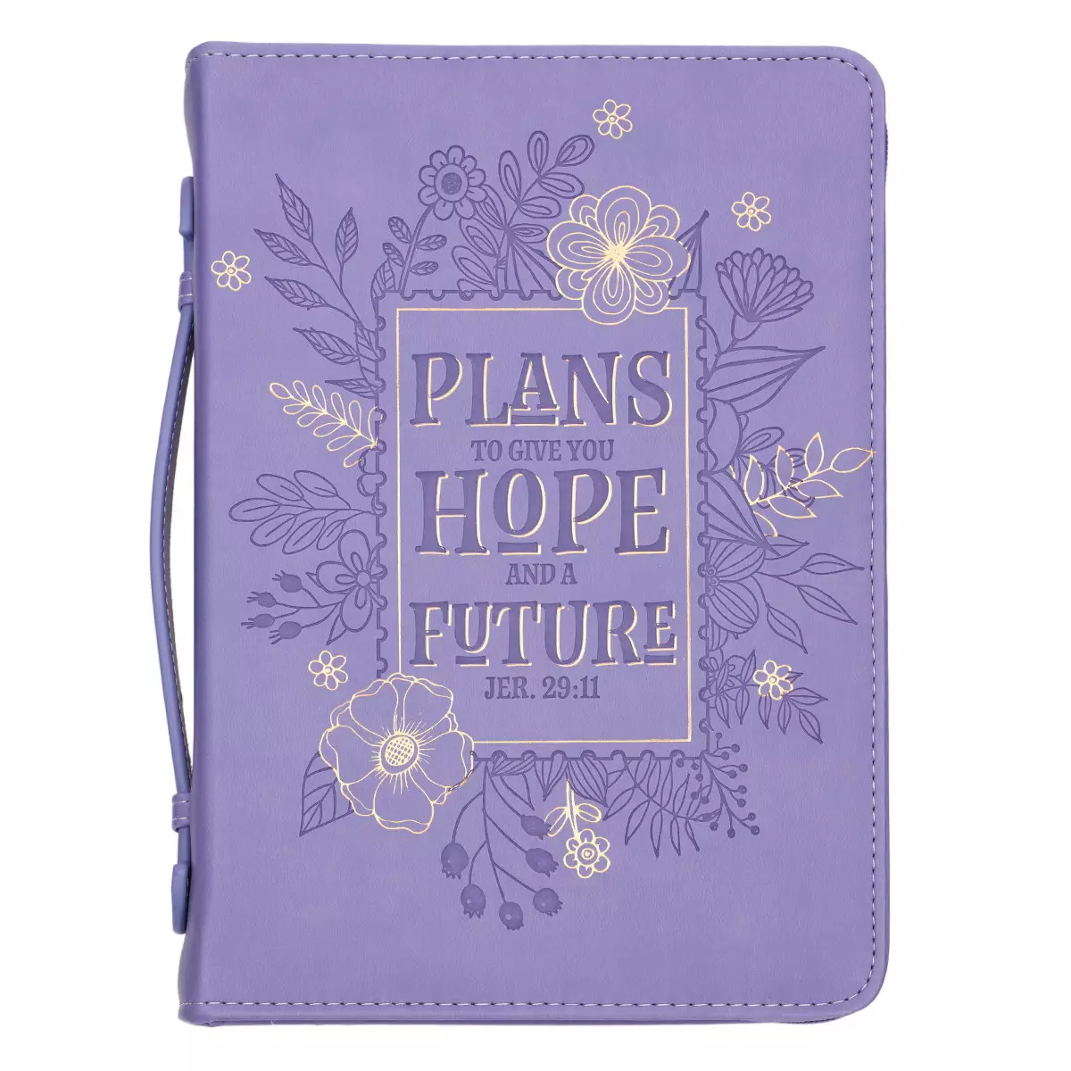Medium "Hope and Future" Purple Bible Cover - Jeremiah 29:11