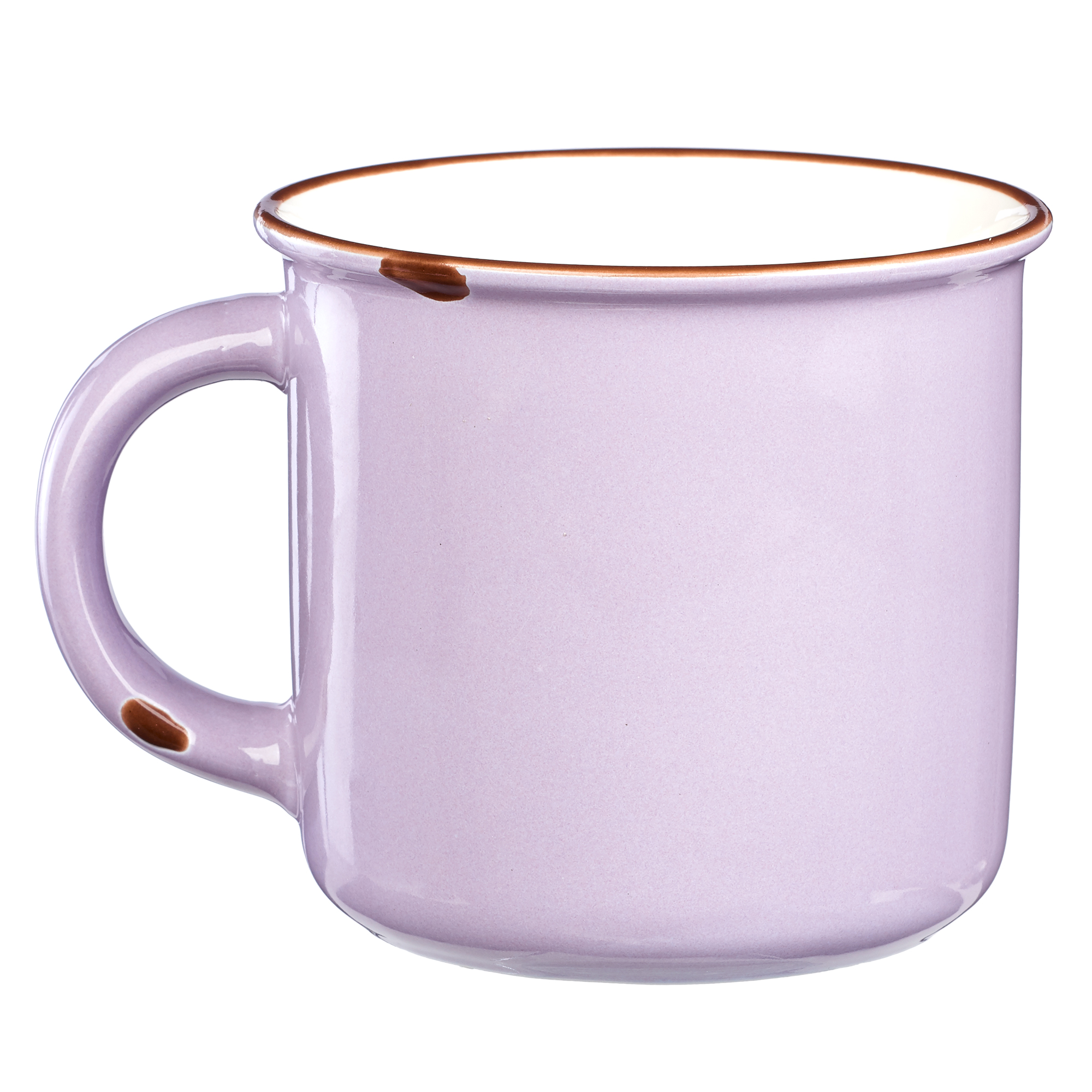 Ceramic 13oz Let Your Light Shine Lavender Camp Style Coffee Mug 