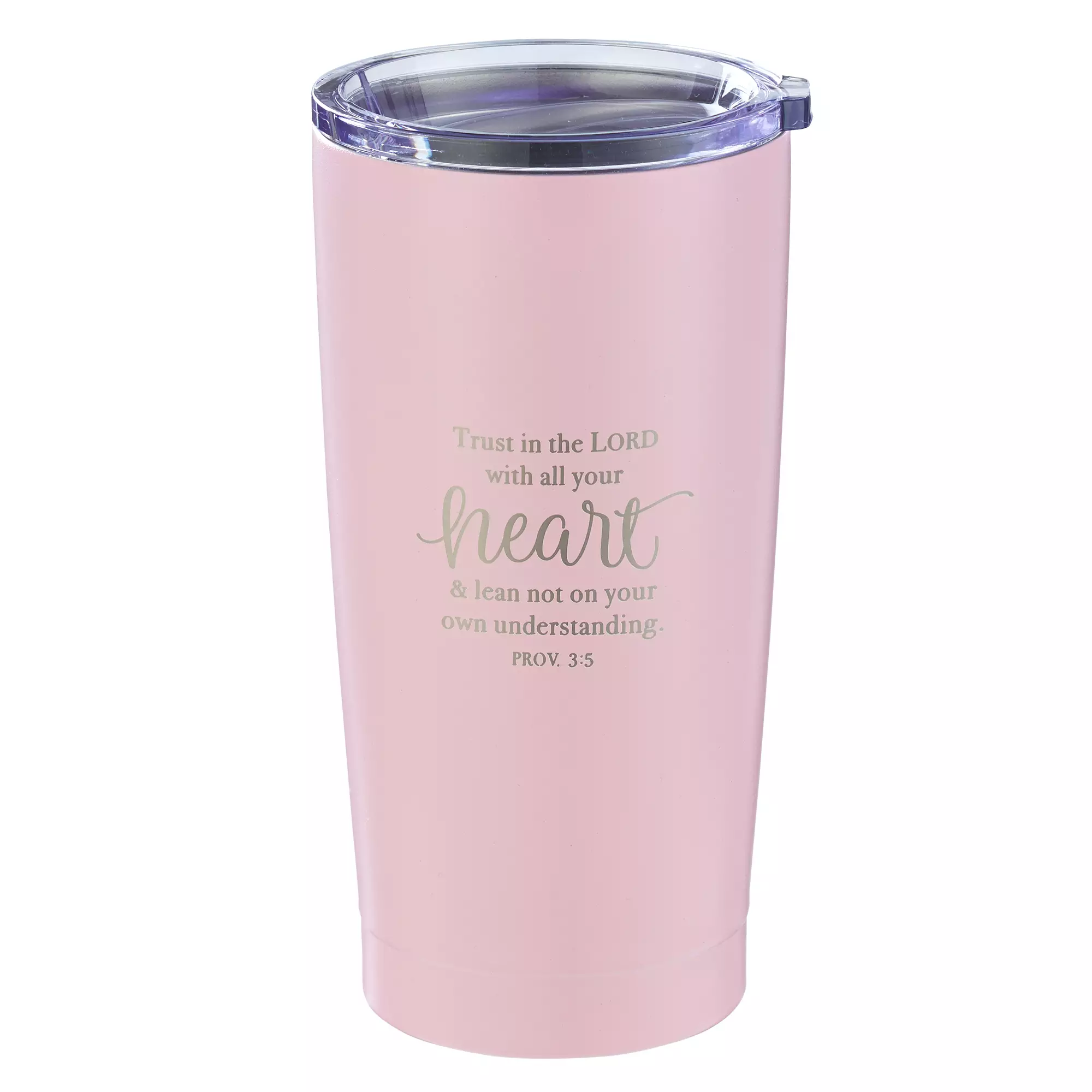Mug SS Travel Pink Trust In Lord Prov. 3:5