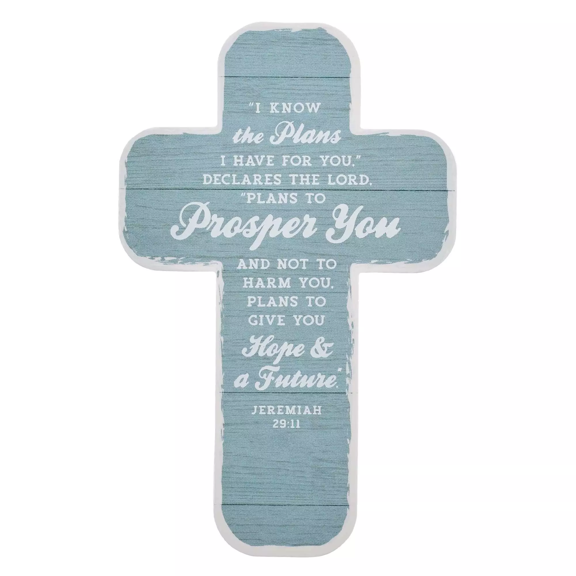 I Know the Plans Cross - Jeremiah 29:11 - Pack Of 12 Cross Bookmarks