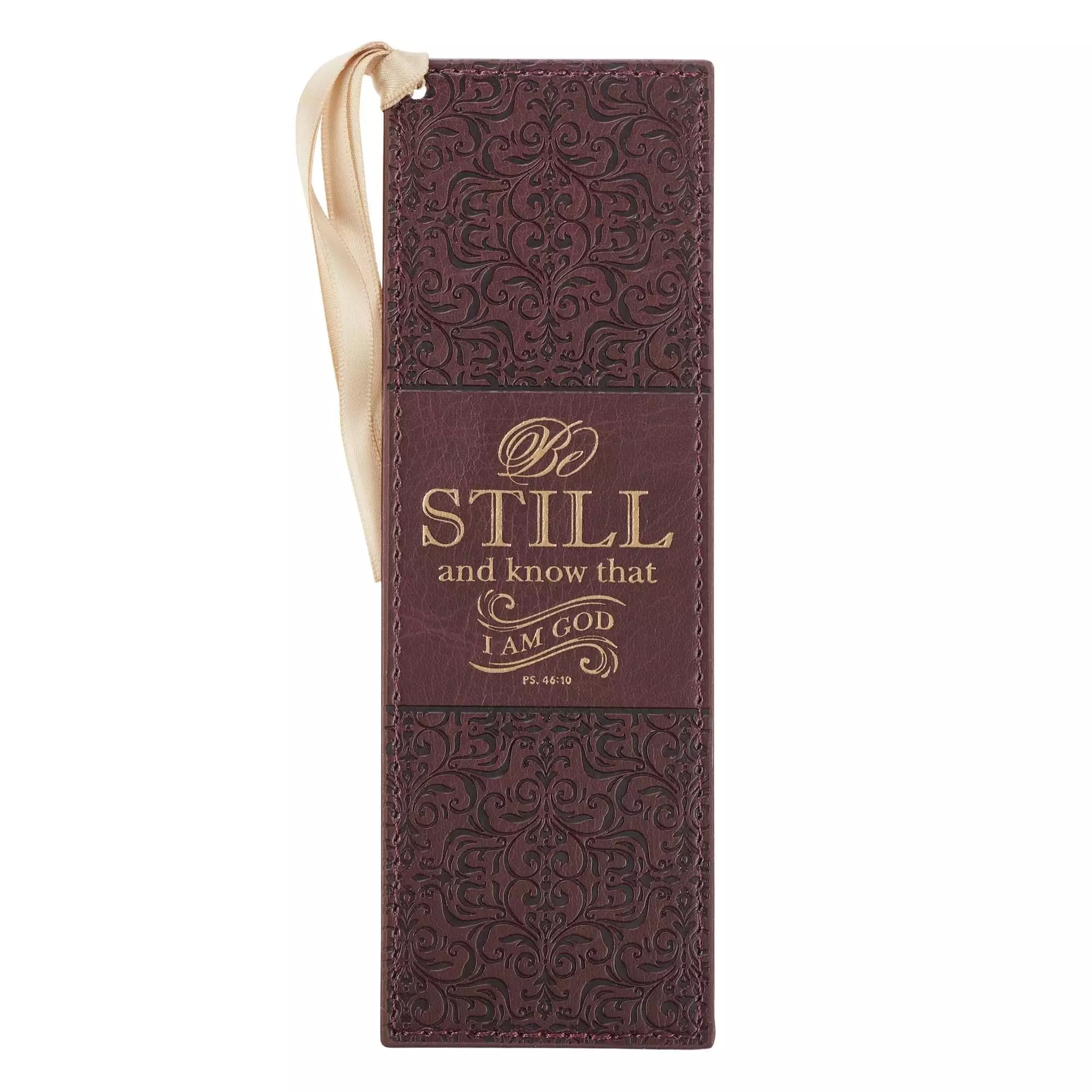 Bookmark-Faux Leather-Be Still And Know Psalm 46:10