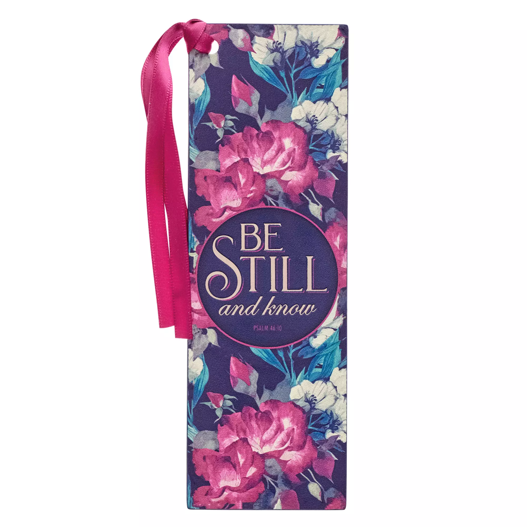 Bookmark-Pagemarker-Be Still And Know-Luxleather-Floral