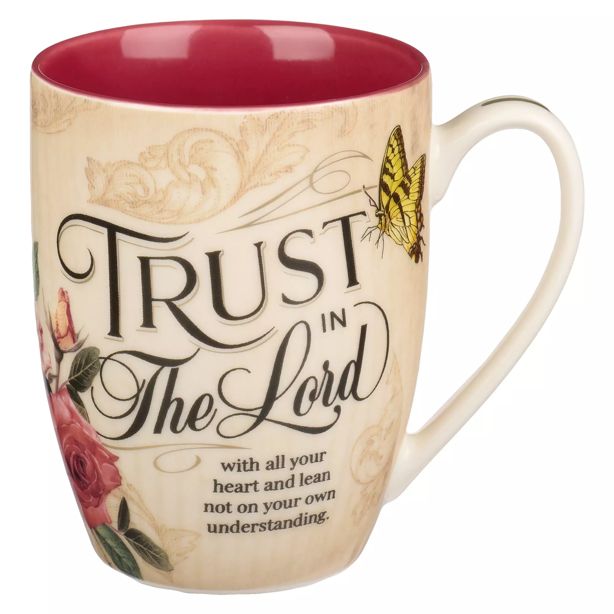 Mug Burgundy/Tan Vintage Trust in the Lord Prov. 3:5