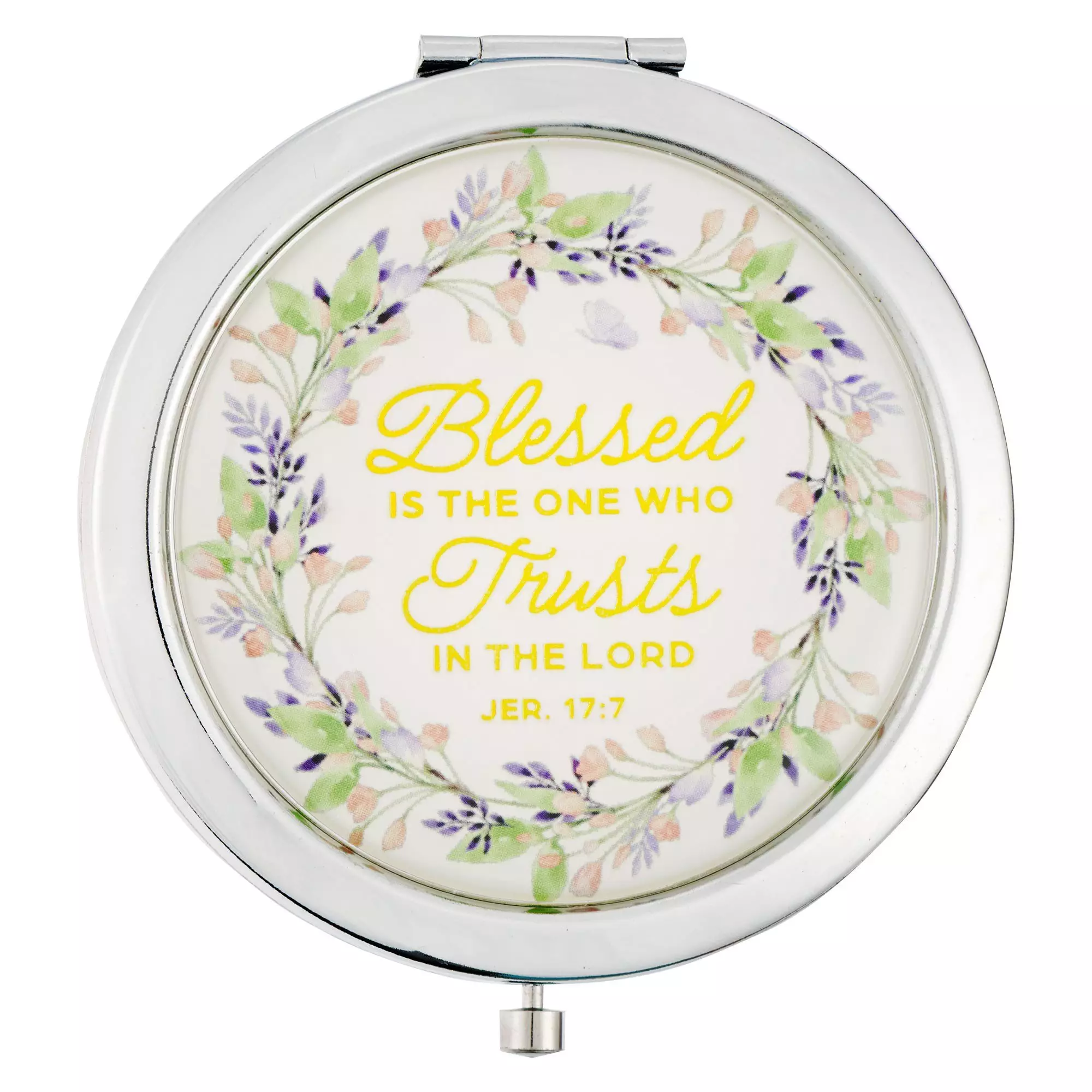 Mirror Compact Blessed Bloom Jer. 17:7