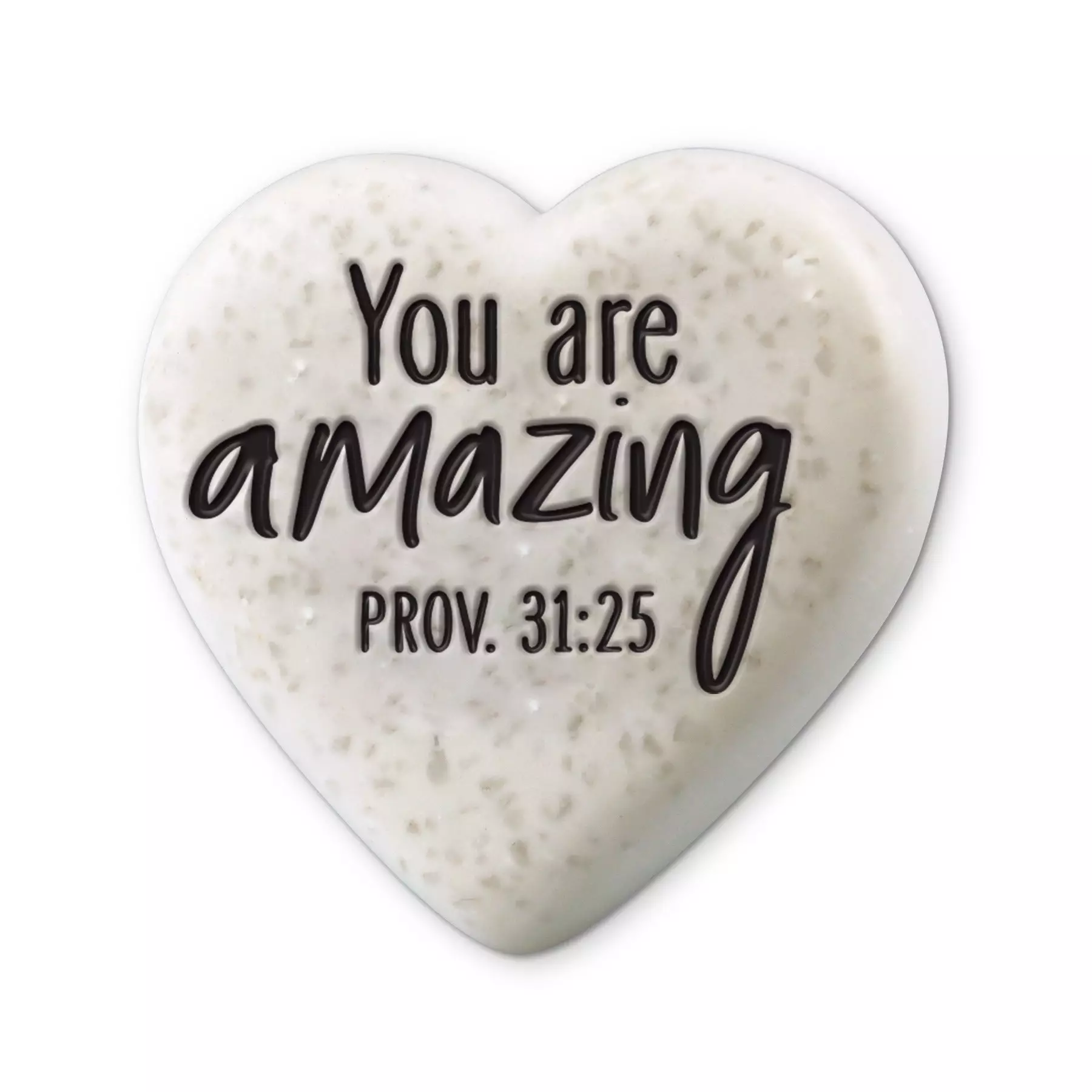 Plaque-Cast Stone-Sentiment Hearts-You Are Amazing-Proverbs 31:25 (#40772)
