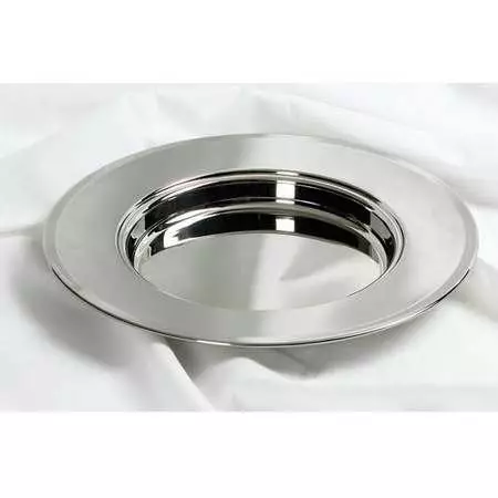 Communion-RemembranceWare-SilverTone Bread Plate-Non-Stacking (Stainless Steel)