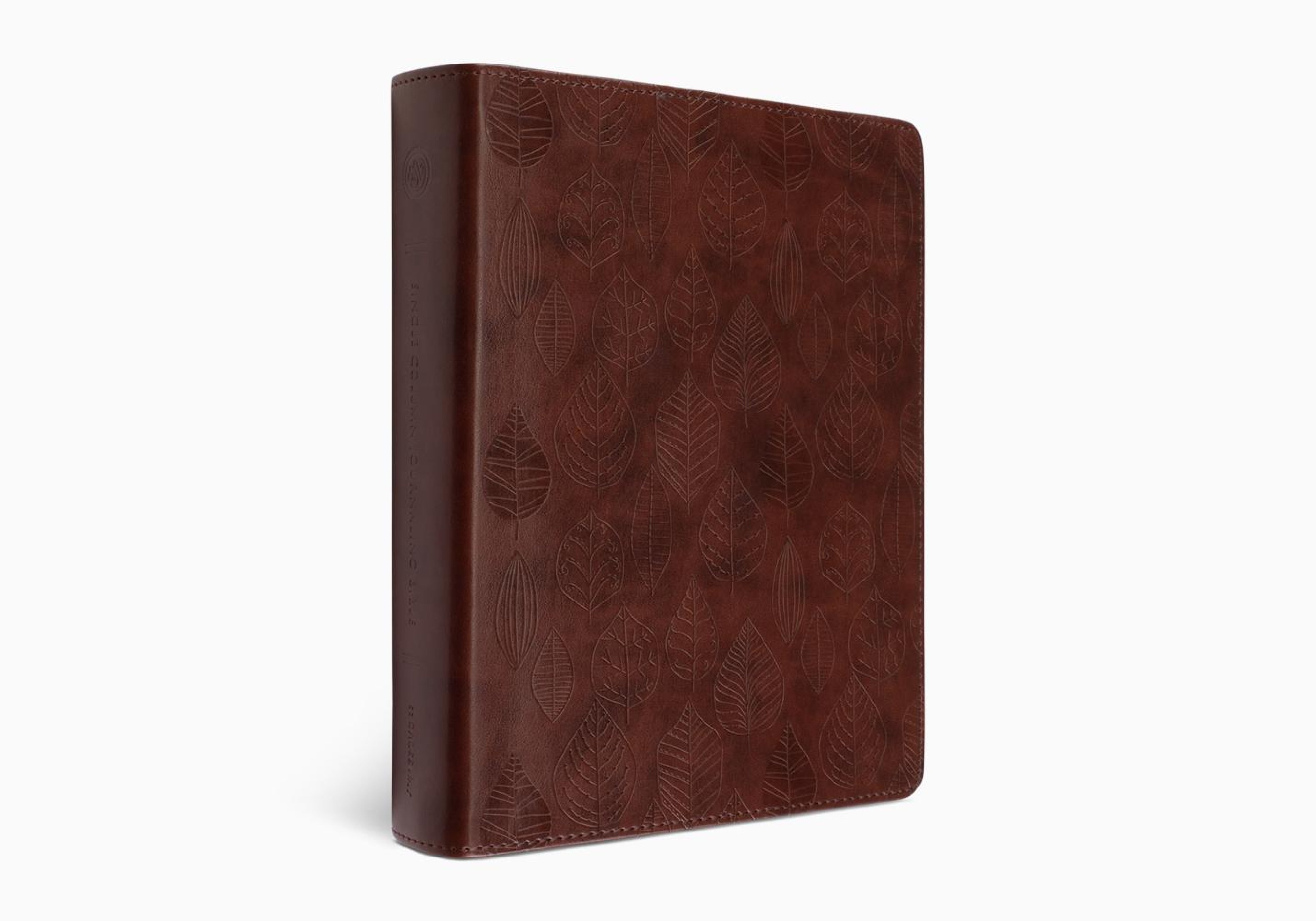 ESV Single Column Journaling Bible (TruTone, Chestnut, Leaves Design)