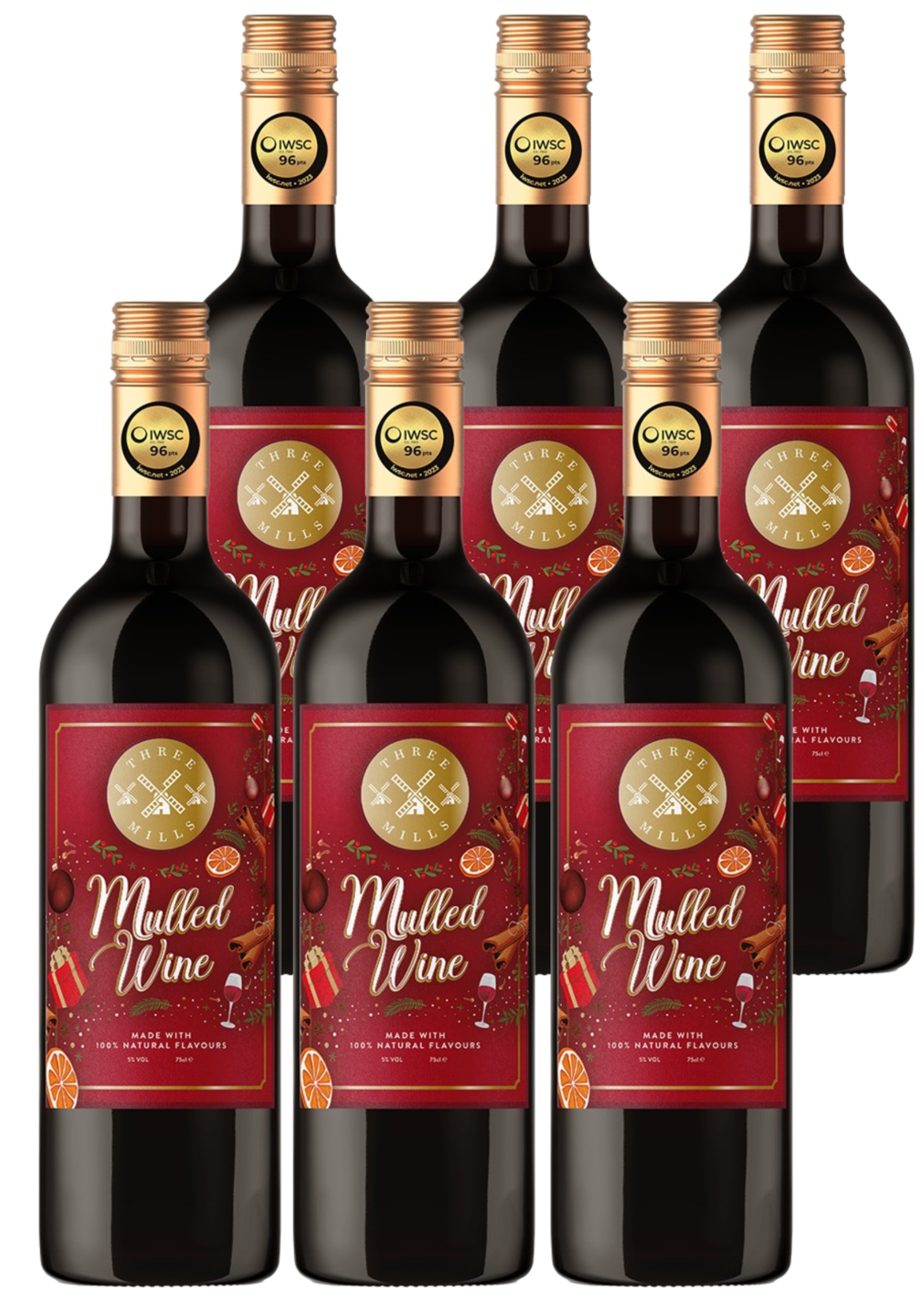 6 x Bottles 0% Mulled Winter Punch 62000651 Free Delivery at Eden