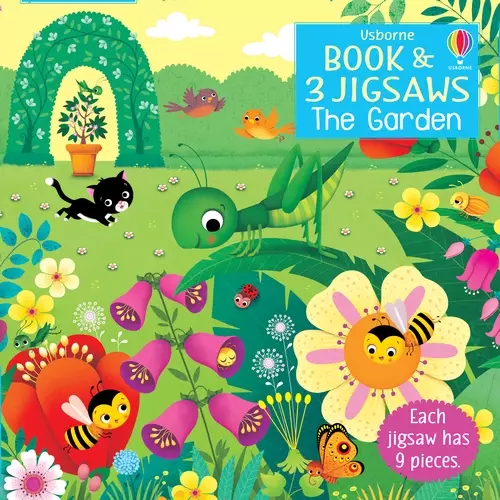 Usborne Book And 3 Jigsaws: The Garden