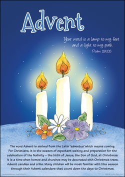 Festival Poster - Advent | Free Delivery when you spend £10 @ Eden.co.uk