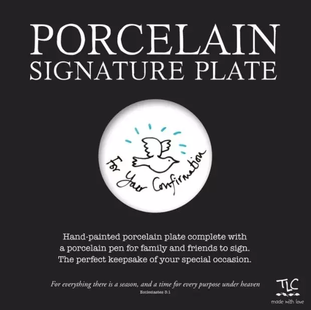 Confirmation Signature Plate