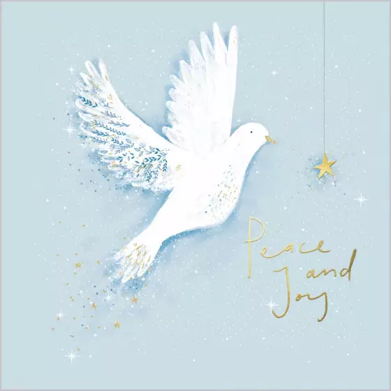 Christmas Cards: Peace & Joy Dove (Pack of 4)