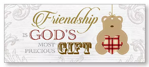 Friendship Wooden Plaque