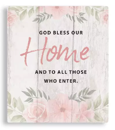 God Bless Our Home Plaque (38264)
