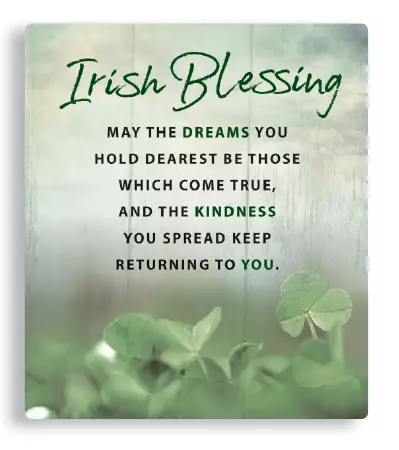 Porcelain Plaque/Irish Blessing