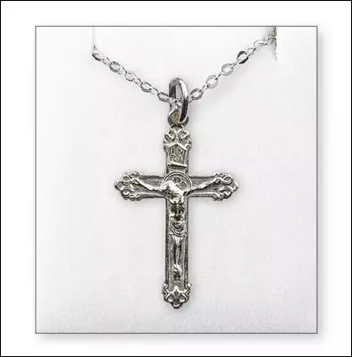 Crucifix Silver Plated Communion Necklet