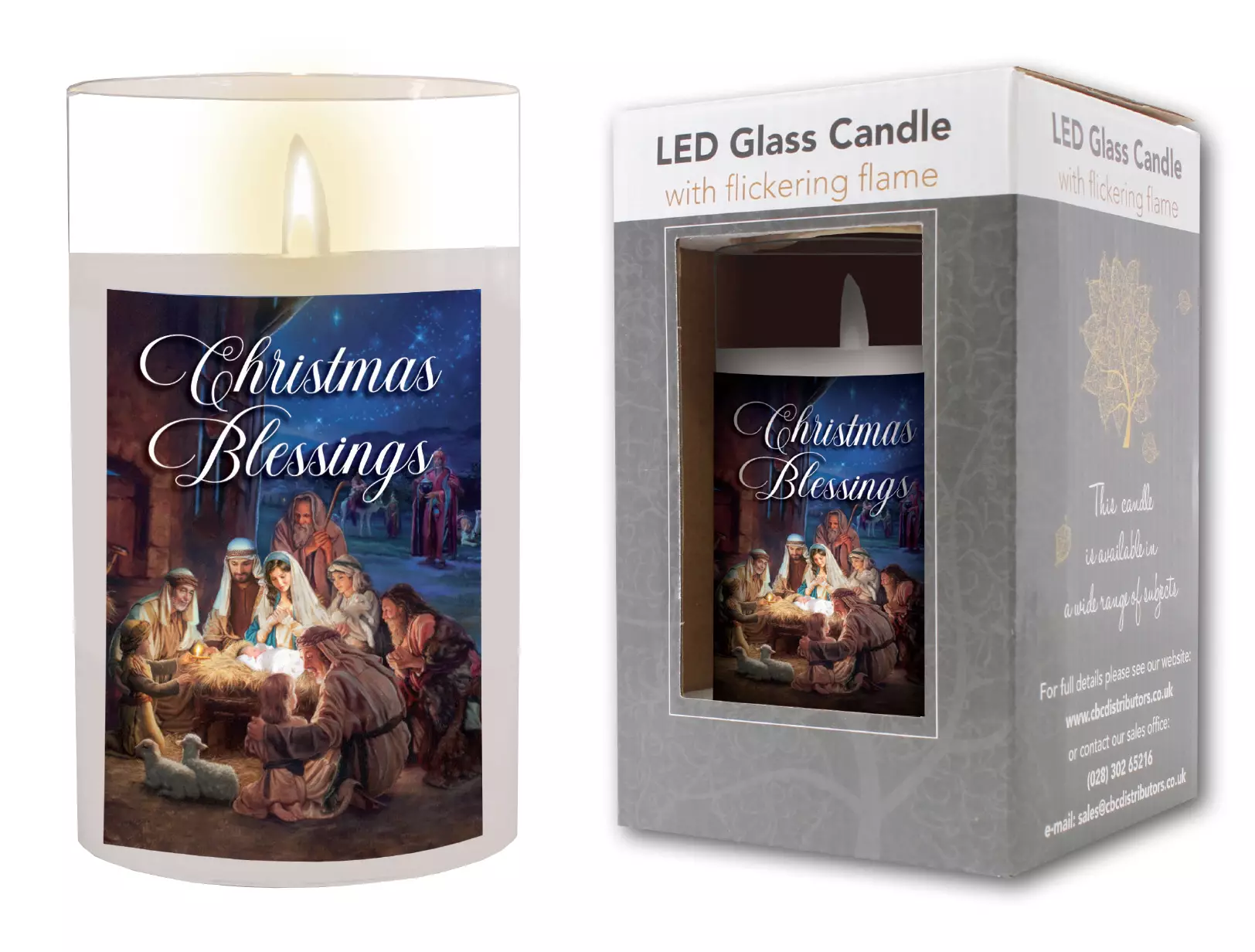 Christmas Blessings LED Candle