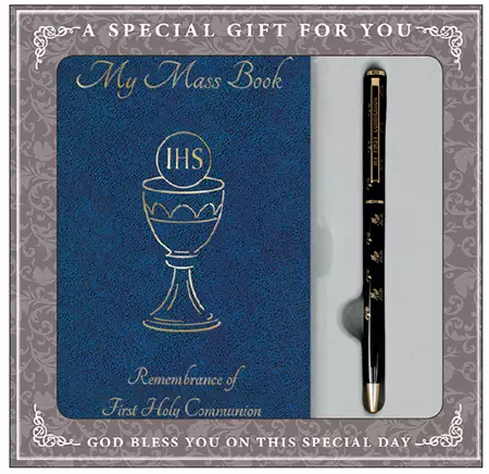 Boy's Book & Pen Communion Gift Set