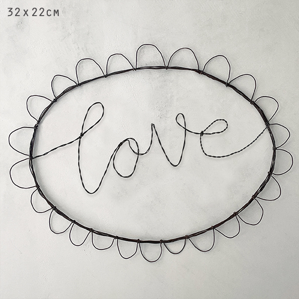 Love Wire Wall Art Free Delivery at Eden.co.uk