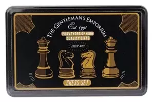 Chess Set In Tin - The Gentleman's Emporium Black