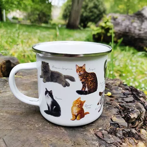 Enamel Mug - Patricia Maccarthy Cats