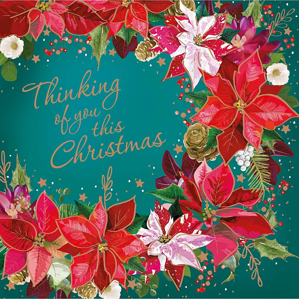 Thinking of You at Christmas Charity Christmas Cards  Free Delivery