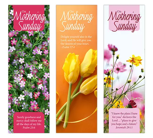 Mothering Sunday Bookmarks - Pack of 36