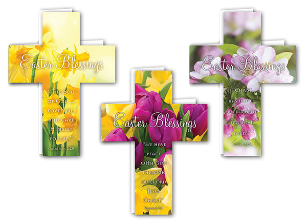 Easter Mini Crosses: Assorted Pack of 24 with Envelopes