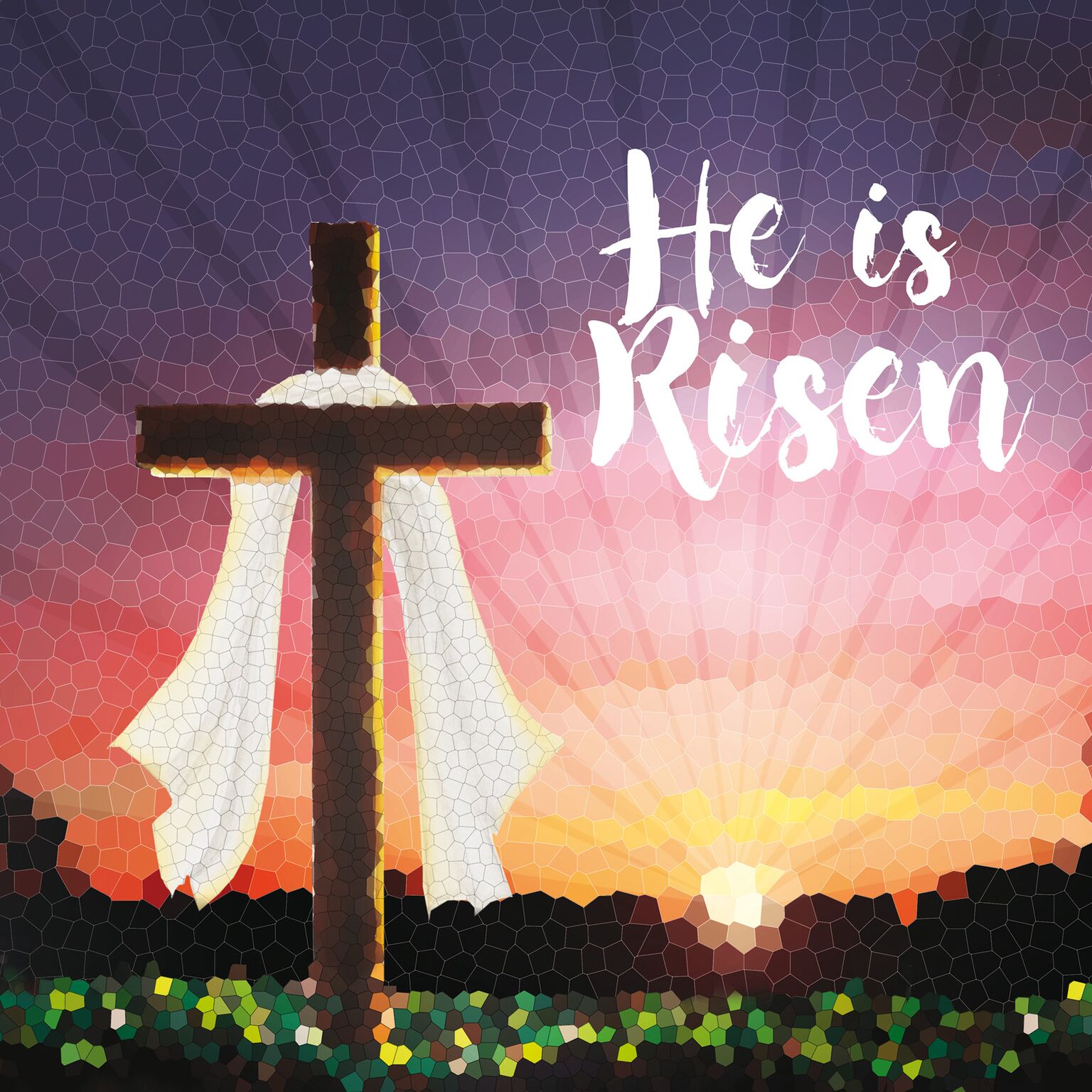 He is Risen Easter Cards Pack of 5 | Free Delivery when you spend £10