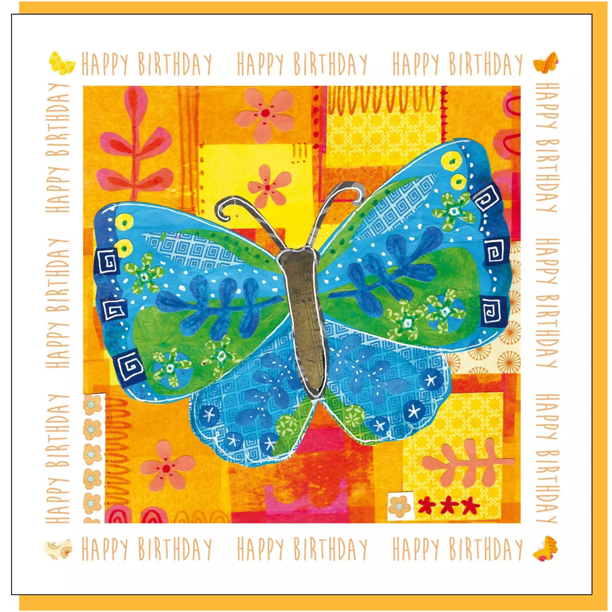 Birthday butterfly Greetings Card