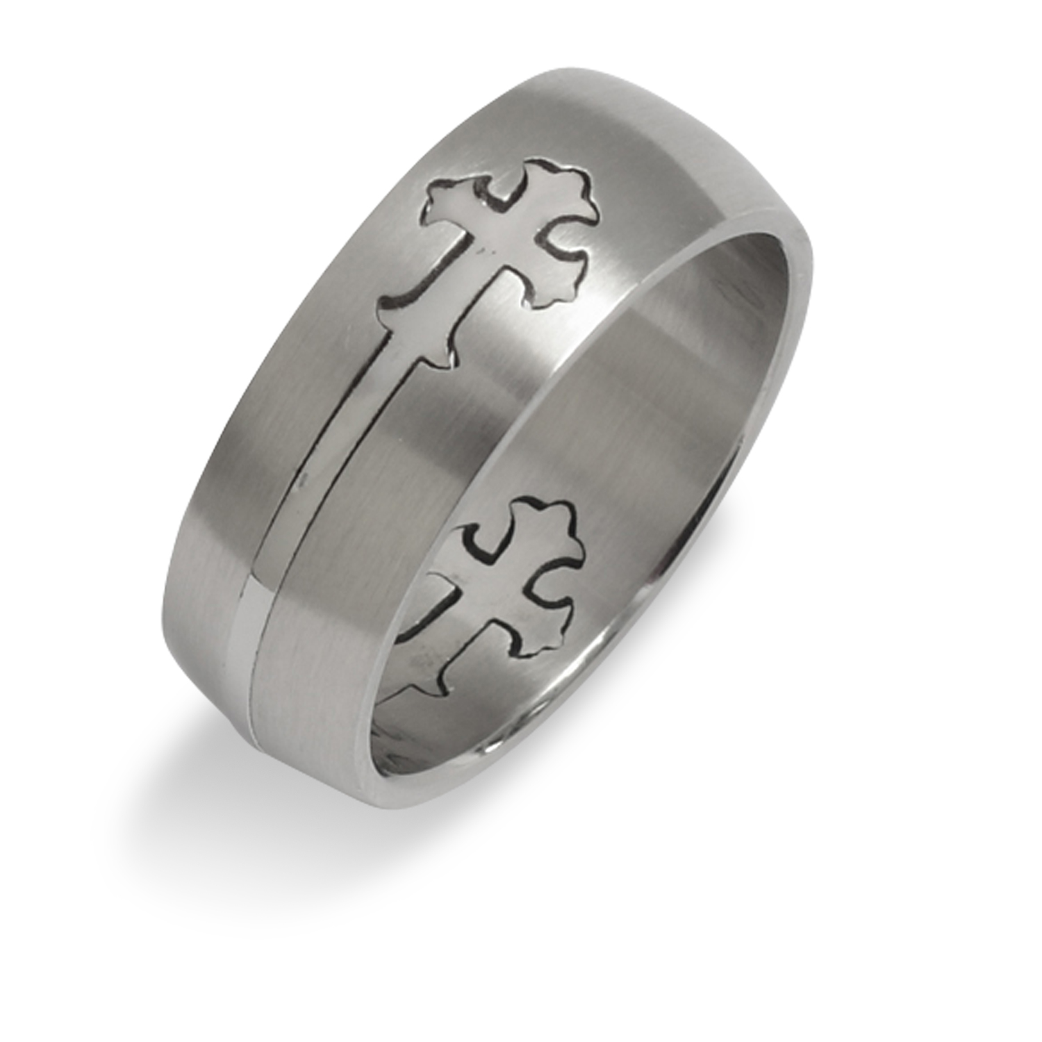 Cross Band Ring 5060431610853 Eden