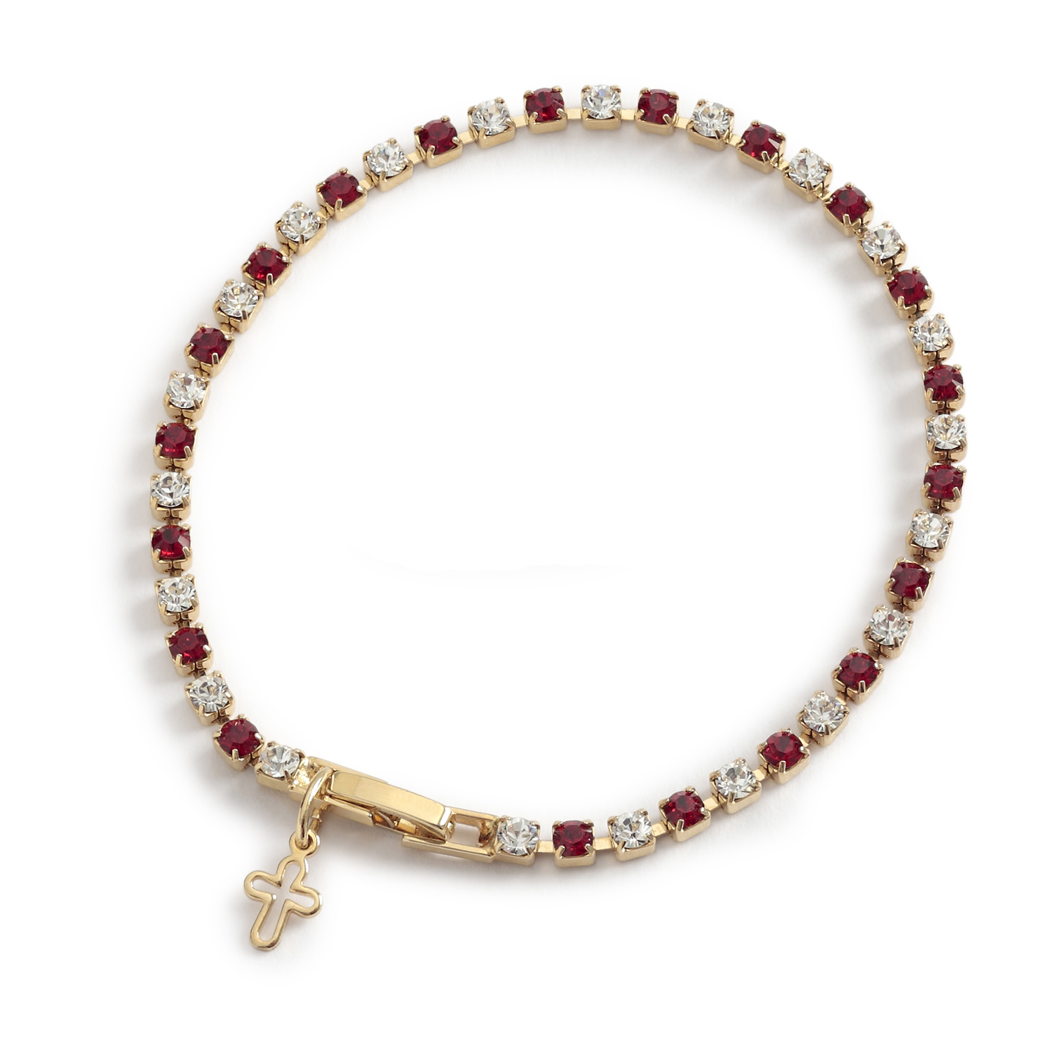 Swarovski Rose Gold-Tone Red Crystaldust Open Cuff Bracelet, Created for  Macy's - Macy's