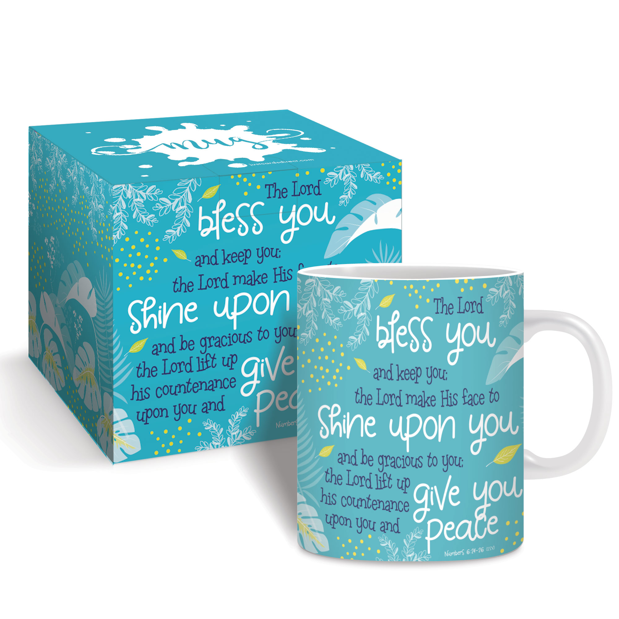 Bless you (teal) Mug & Gift box