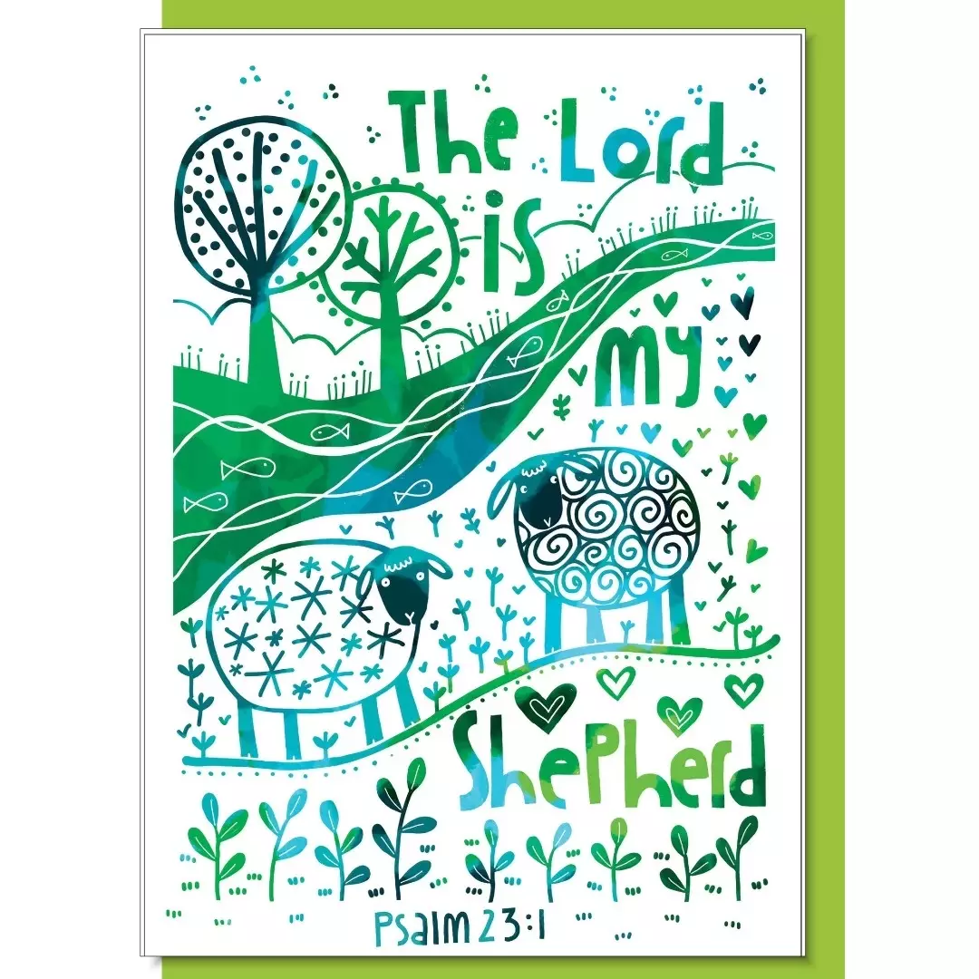 The Lord is my Shepherd Greetings Card