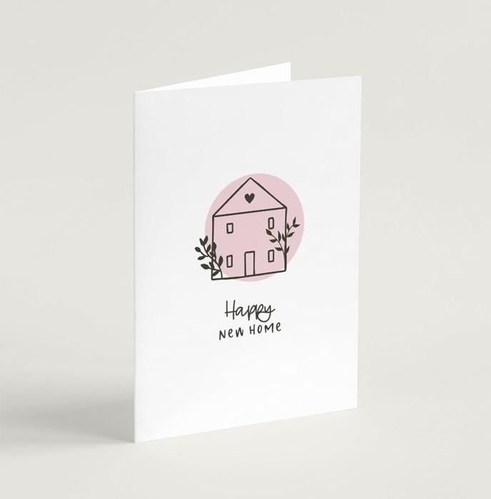 'Happy New Home' (Scandi Home) A6 Greeting Card