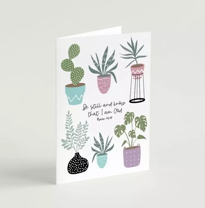 'Be Still and Know' (House Jungle) A6 Greeting Card