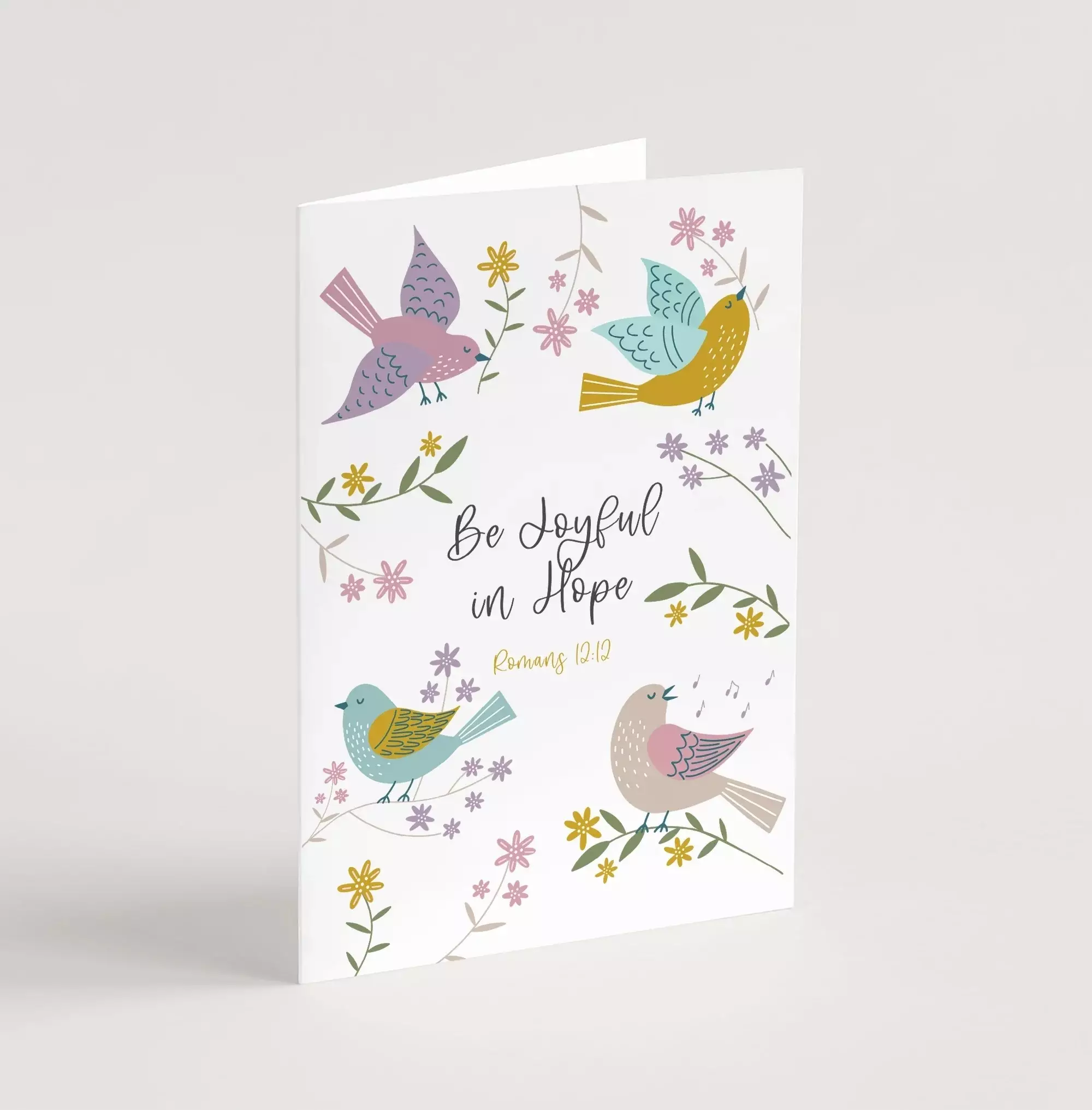 'Be Joyful in Hope' (Birds of Joy) A6 Greeting Card