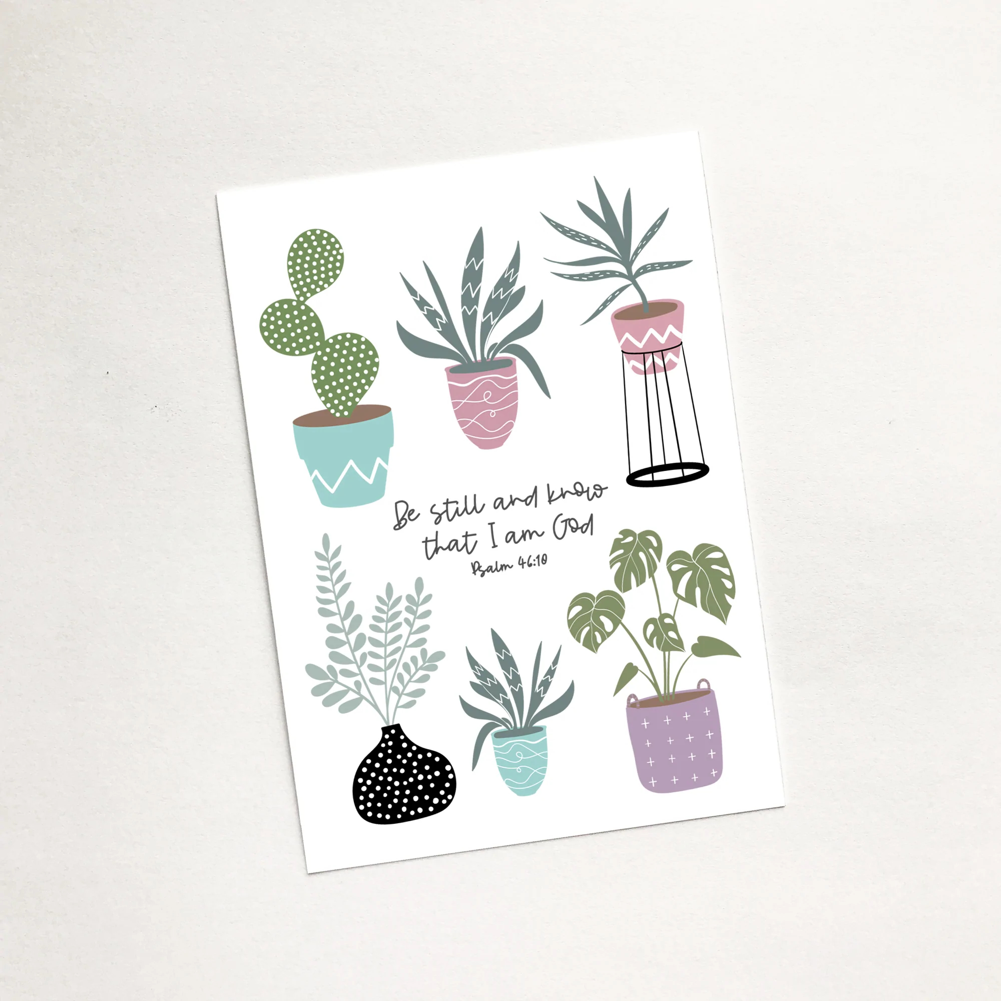 'Be Still' (House Jungle) Mini Card