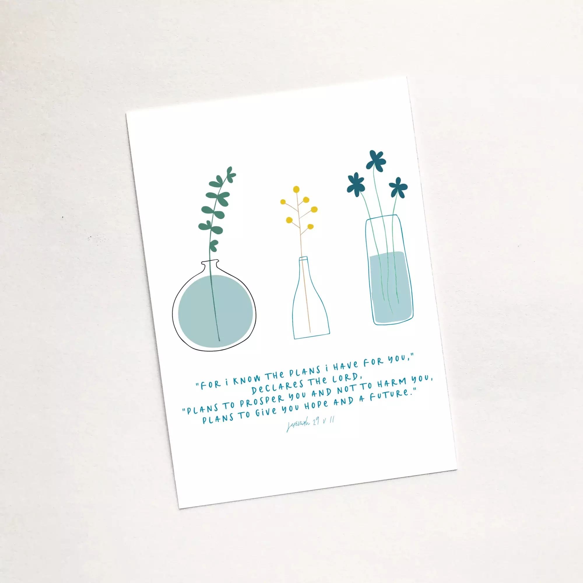 'For I Know' (Stems) Mini Card