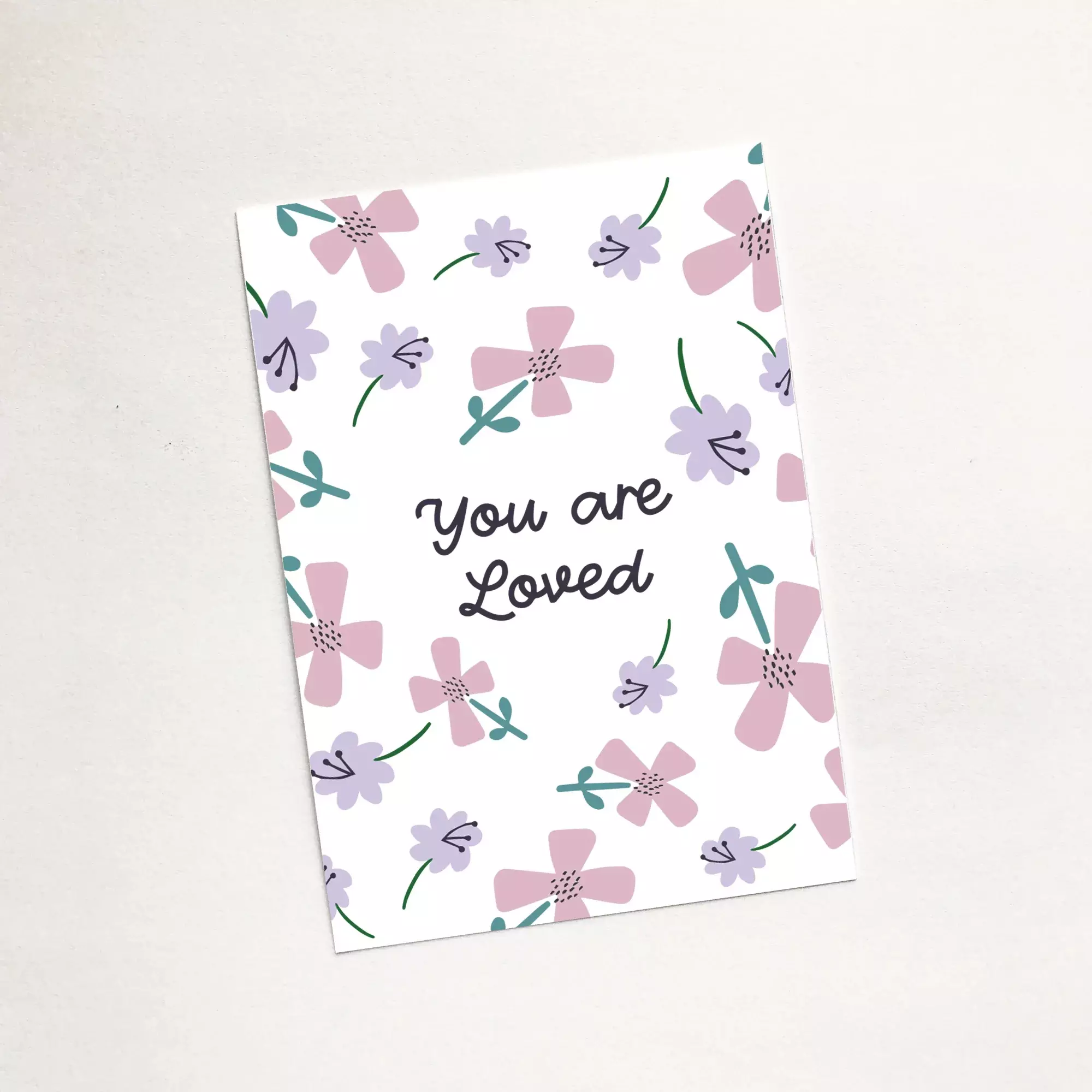 'You are Loved' (Petals) Mini Card