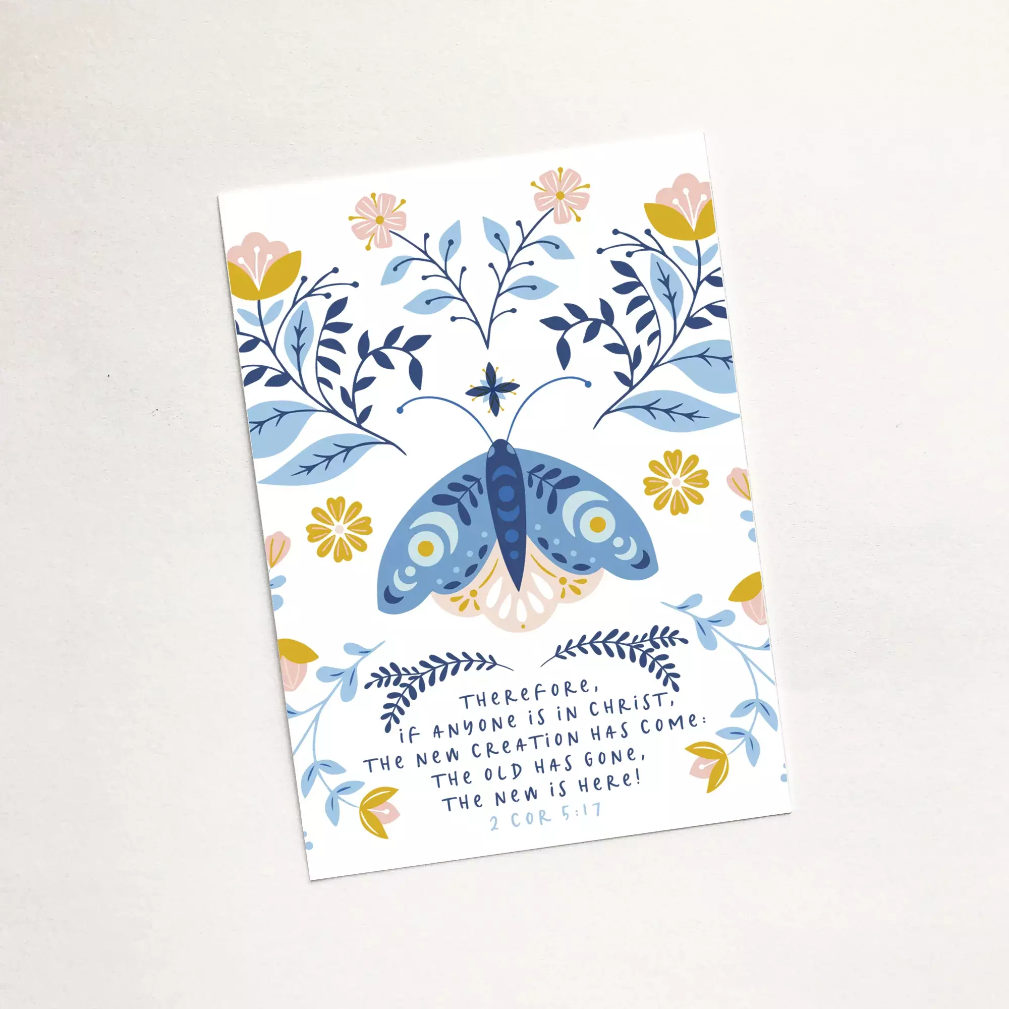 'New Creation' (Moth) Mini Card