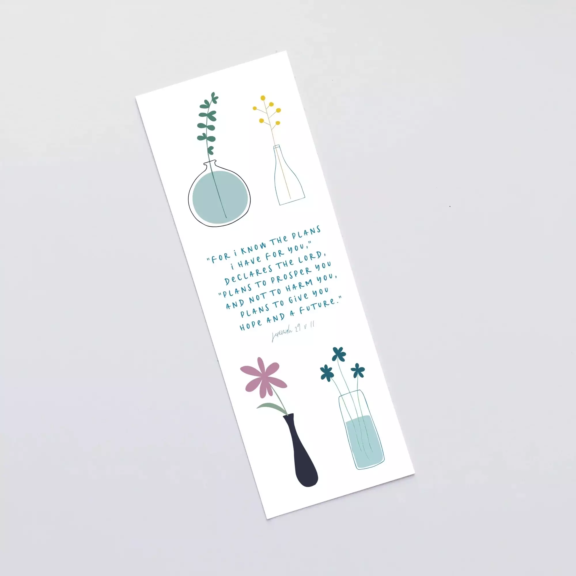 'For I Know The Plans' (Stems) Bookmark