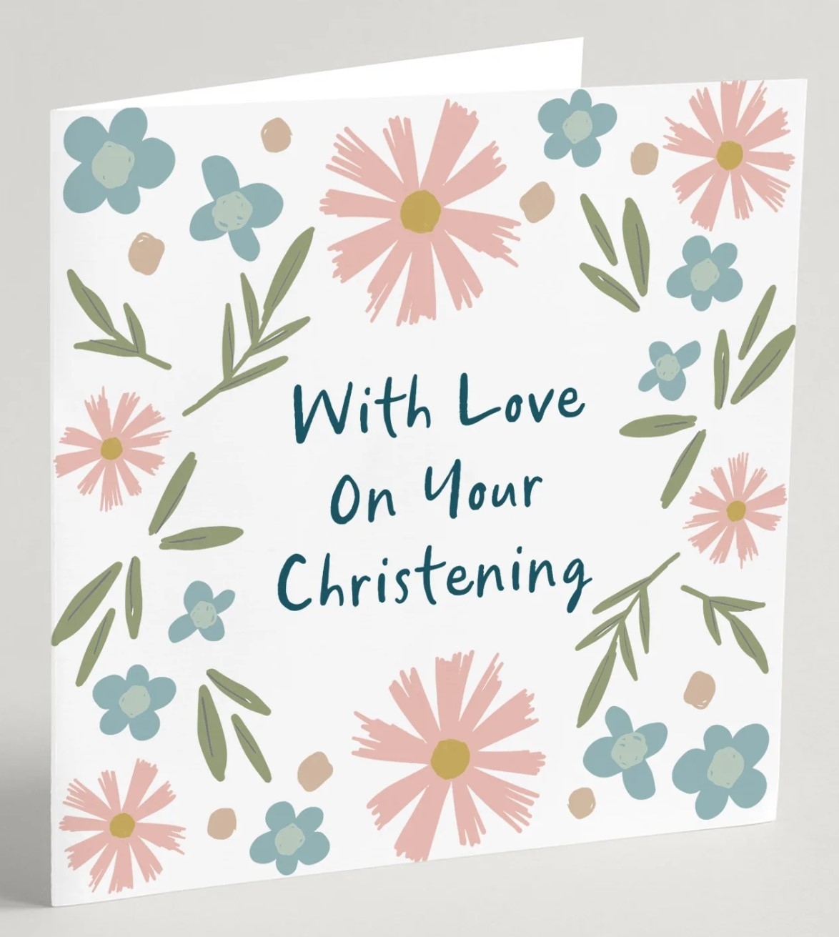 'With Love On Your Christening' Greeting Card & Envelope
