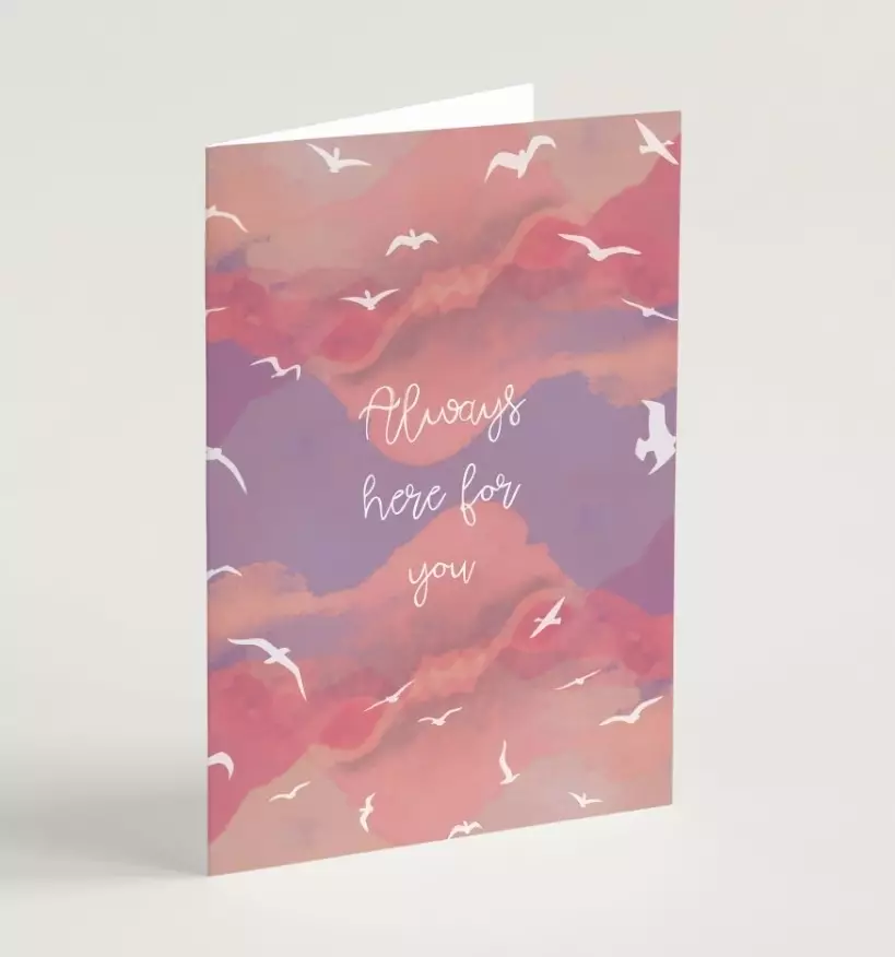 Always Here For You Greeting Card & Envelope